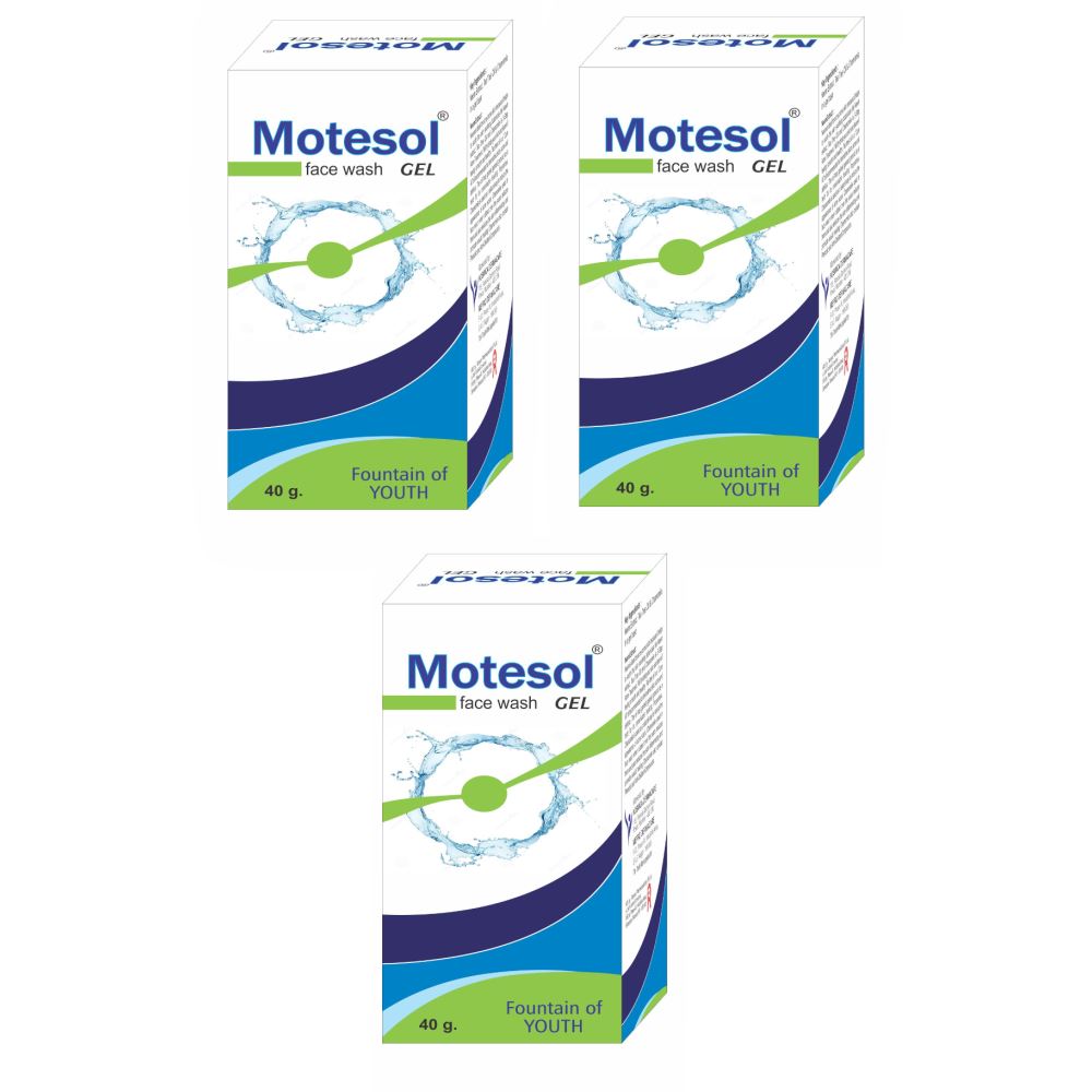 Tantraxx Motesol Face Wash Gel (40g, Pack of 3)