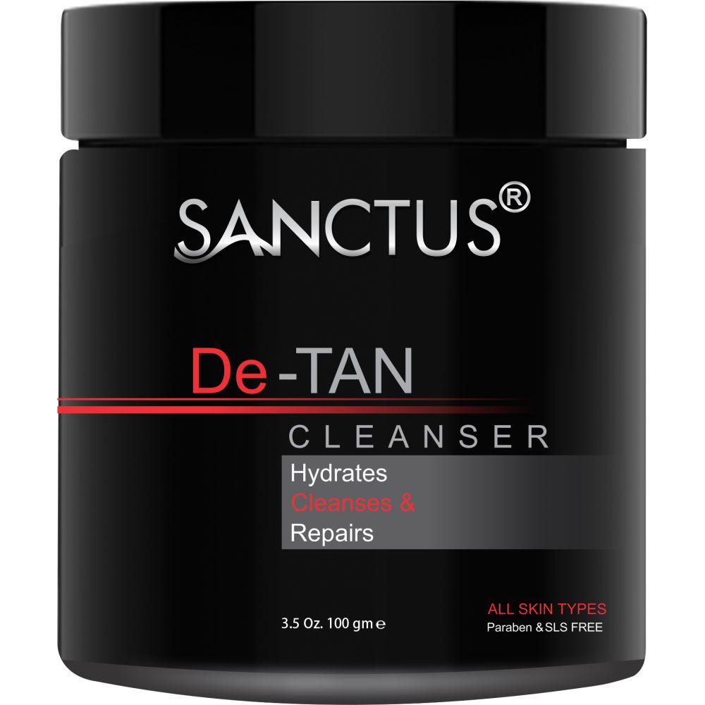 Sanctus De Tan Removal Cleanser Deep Cleansing Cream Mask (100g)
