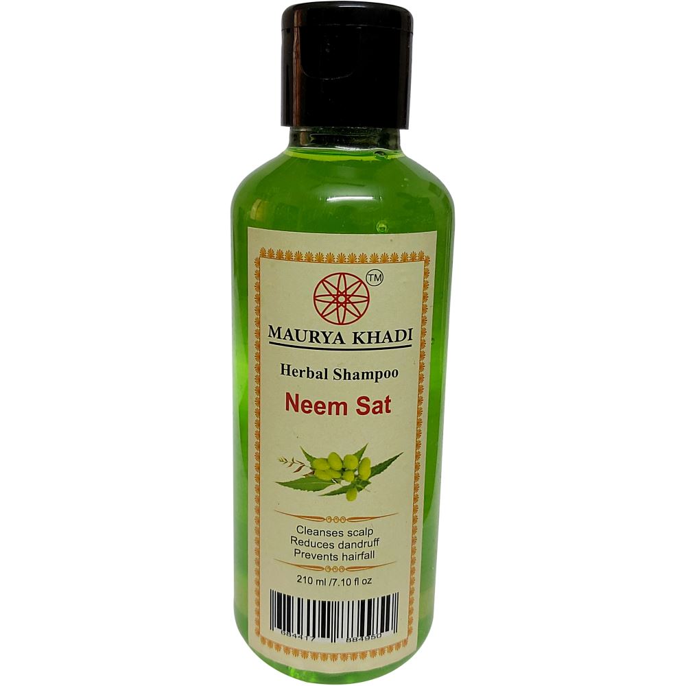 Maurya Khadi Herbal Neem Sat Shampoo (210ml)