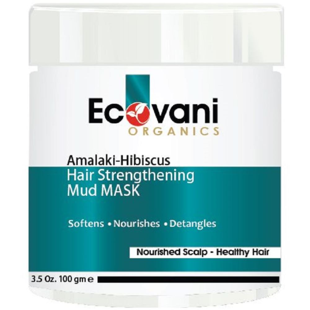 Ecovani Organics Amalaki Hibiscus Hair Strengthening Mud Mask (100g)