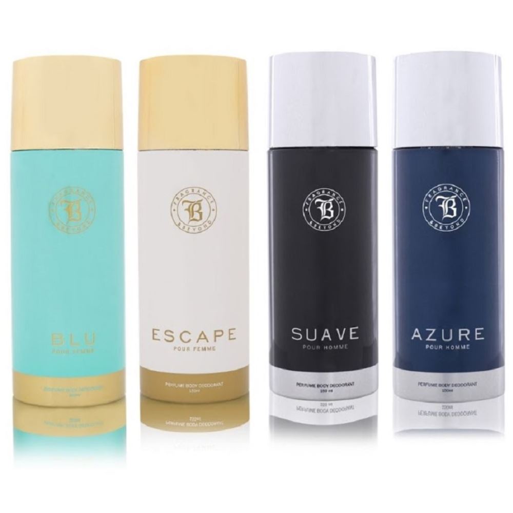 Fragrance & Beyond Max Deo Combo (Unisex) (150ml, Pack of 4) Fragrance & Beyond Max Deo Combo (Unisex) (150ml, Pack of 4)