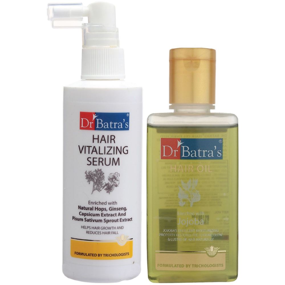 Dr Batras Hair Vitalizing Serum And Hair Oil Combo (125ML+100ML) (1Pack)