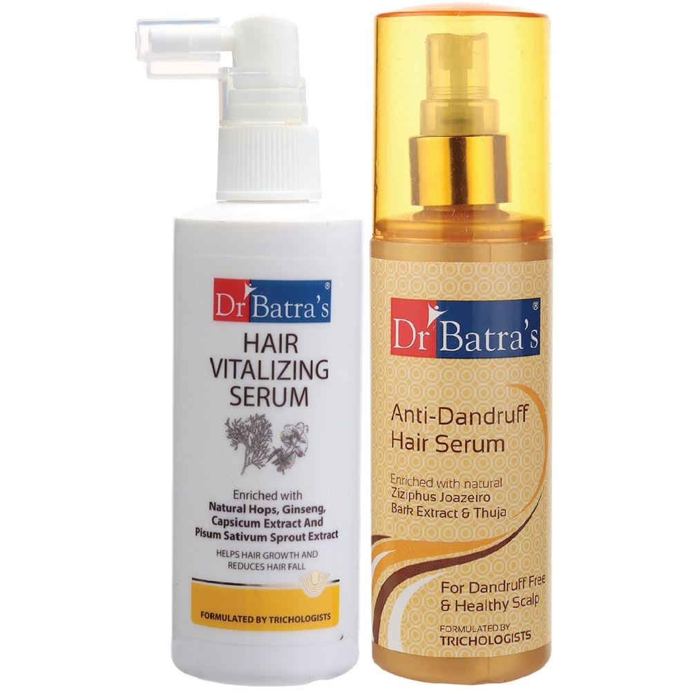 Dr Batras Anti Dandruff Hair Serum And Hair Vitalizing Serum Combo (125ML+125ML) (1Pack)
