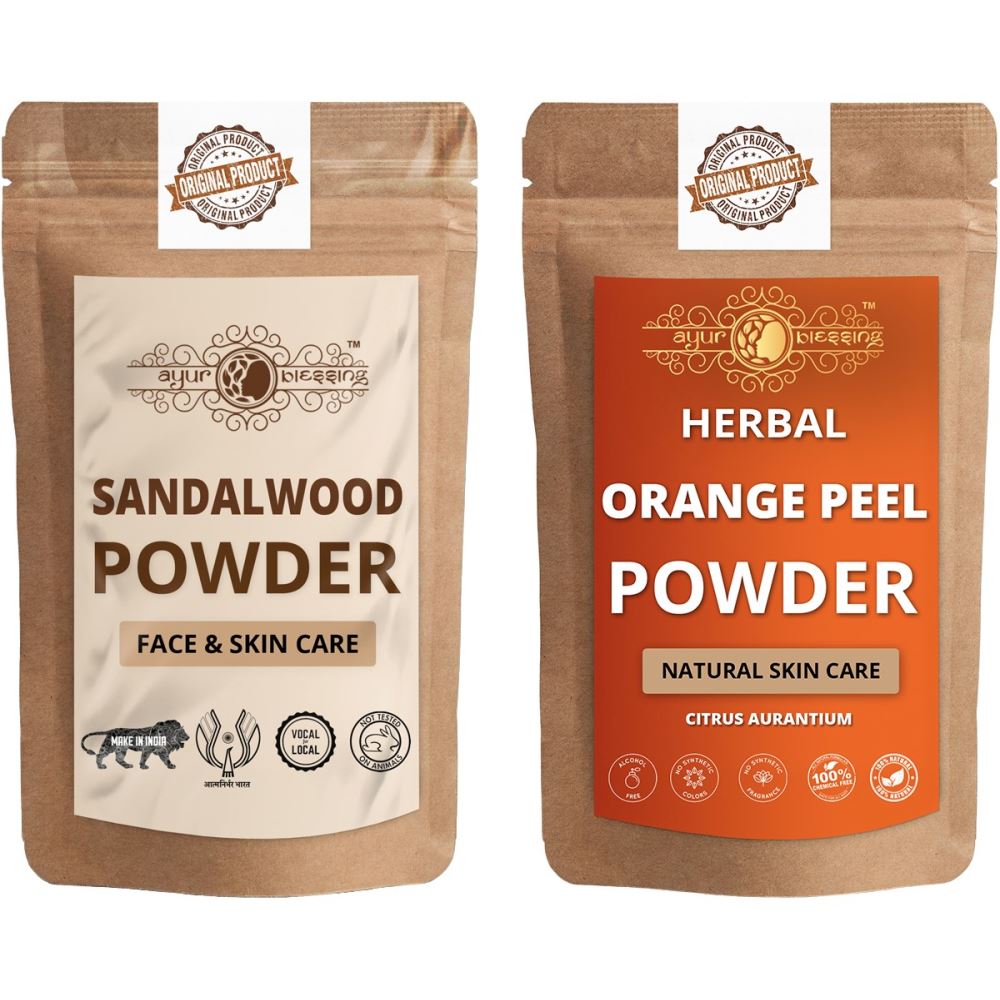 Ayur Blessing Chandan and Orange Peel Powder Combo Pack (1Pack)