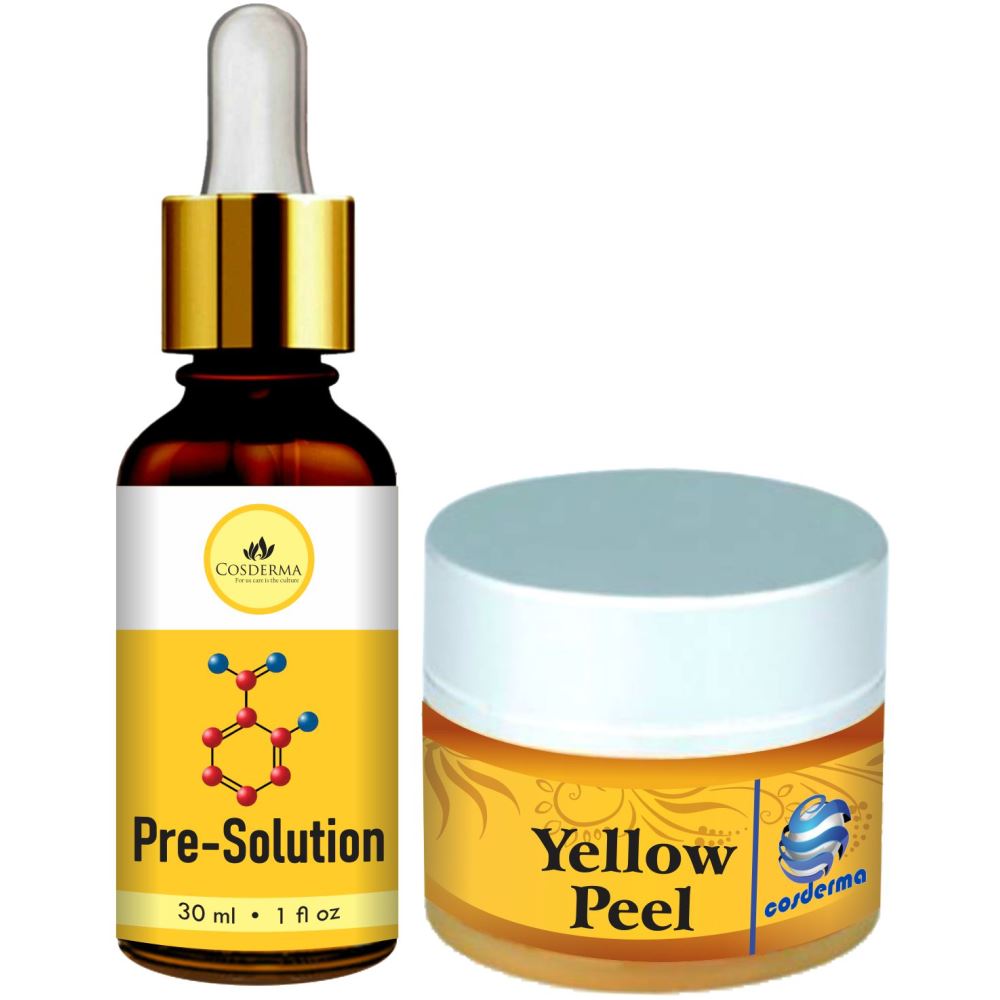 Cosderma Pre solution & Yellow Peel Combo (1Pack)