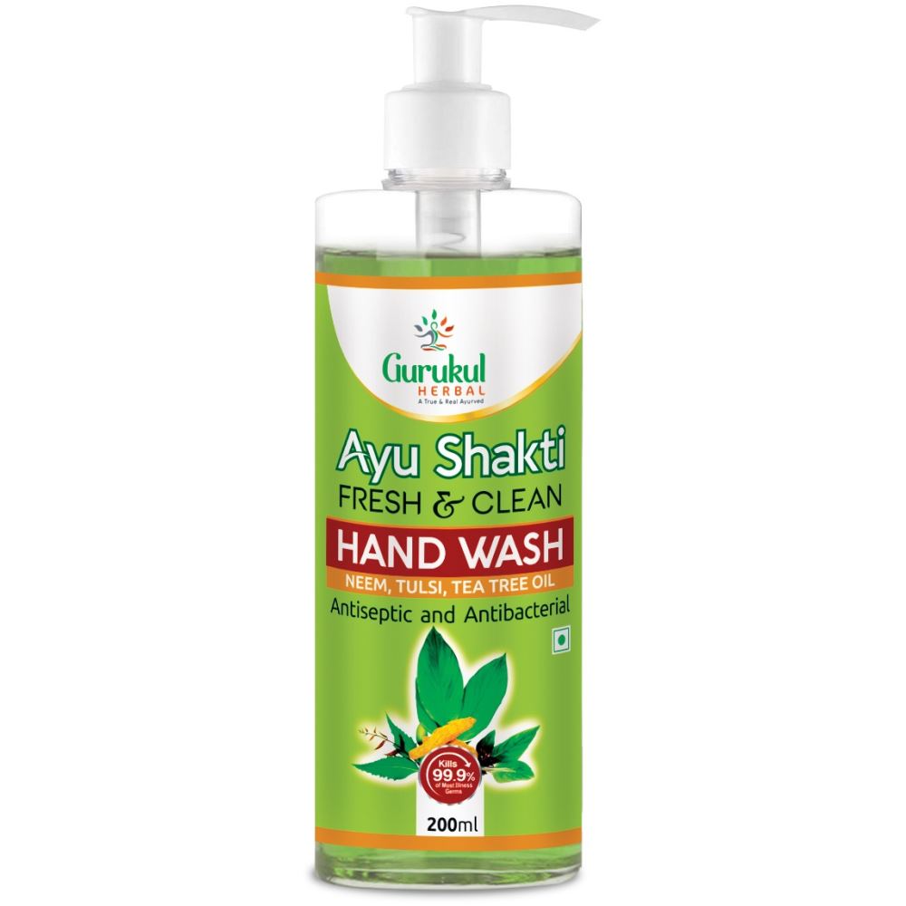 Gurukul Herbal Ayu Shakti Fresh And Clean Handwash (200ml)