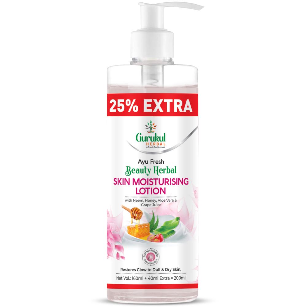 Gurukul Herbal Ayu Fresh Beauty Herbal Skin Moisturising Lotion (200ml) Gurukul Herbal Ayu Fresh Beauty Herbal Skin Moisturising Lotion (200ml)