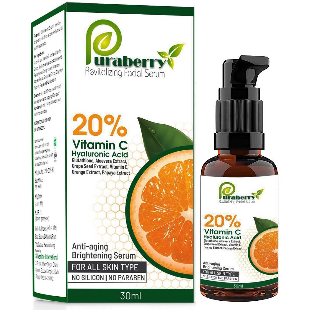 Puraberry Vitamin C Anti Aging Brightening Serum (30ml)