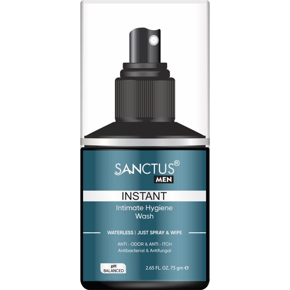 Sanctus Waterless Instant Intimate Hygiene Wash For Men (75g)