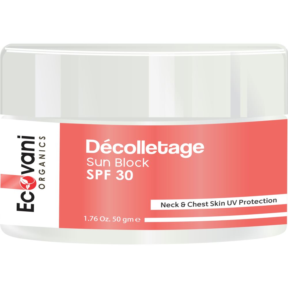 Ecovani Organics Décolletage Sun Block Spf 30 Cream (50g)