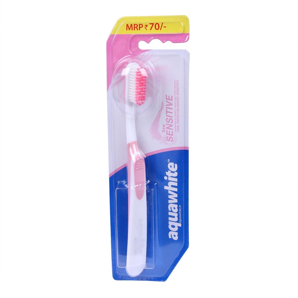Aquawhite New Sensitive Soft Bristles Toothbrush (Pink) (1pcs)