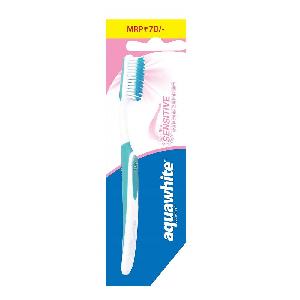 Aquawhite New Sensitive Soft Bristles Toothbrush (Blue) (1pcs)