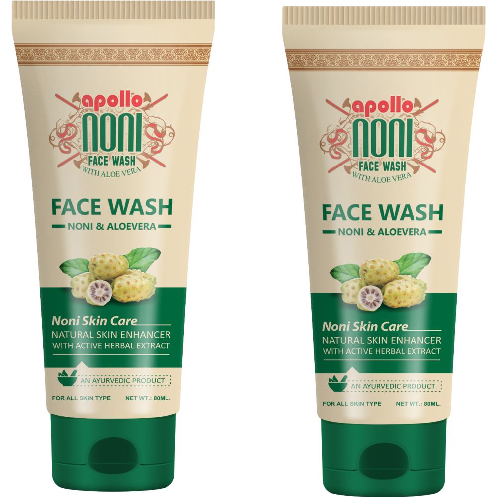 Apollo Noni With Aloe Vera Herbal Face Wash (80ml, Pack of 2)