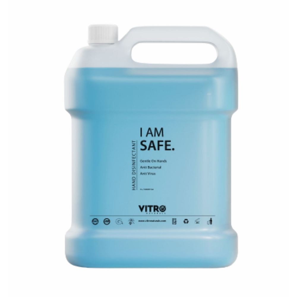 Vitro Hand Disinfectant With I AM SAFE (5liter)