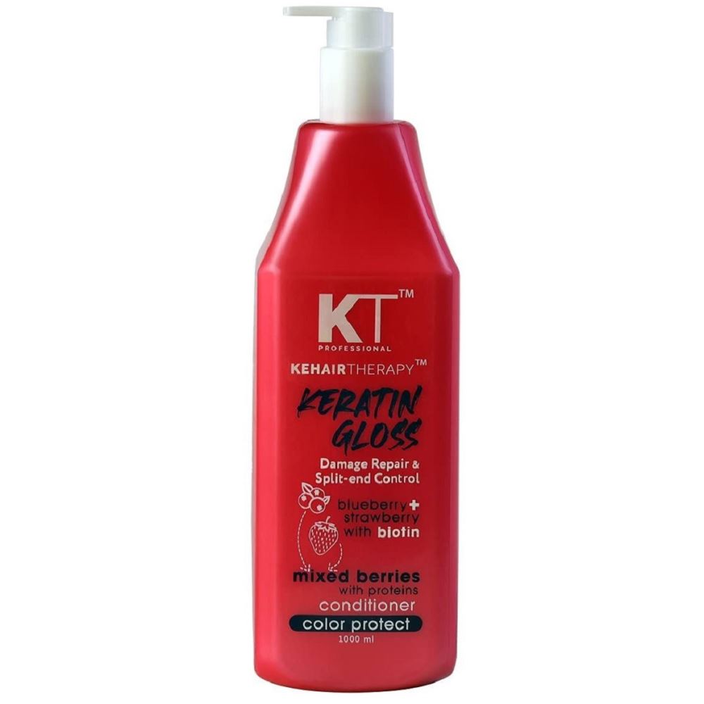 KT Professional Keratin Gloss Damage Repair & Split End Control Conditioner (1000ml)