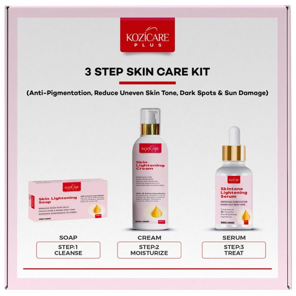 Kozicare Plus Skin Care 3 Step Kit (1Pack)