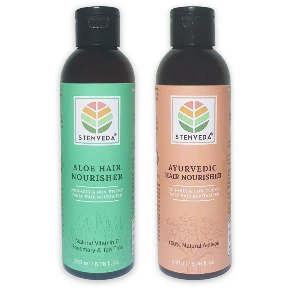 Stemveda Aloe & Ayurvedic Hair Nourisher Combo (1Pack) Stemveda Aloe & Ayurvedic Hair Nourisher Combo (1Pack)