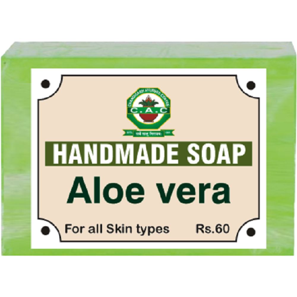 Chandigarh Ayurved Centre Aloe Vera Handmade Soap (100g) Chandigarh Ayurved Centre Aloe Vera Handmade Soap (100g)