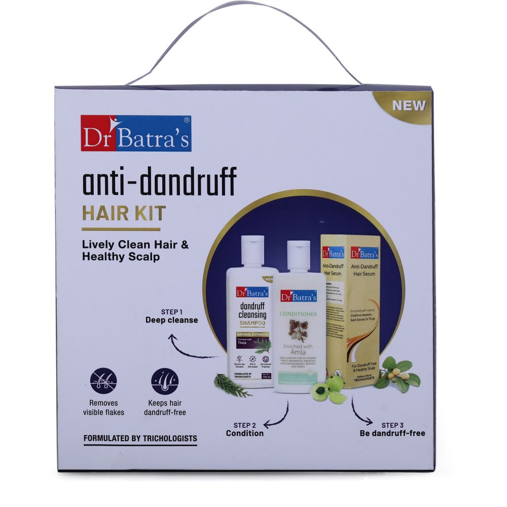 Dr Batras Anti-Dandruff Hair Kit Lively Clean Hair & Healthy Scalp (1Pack)