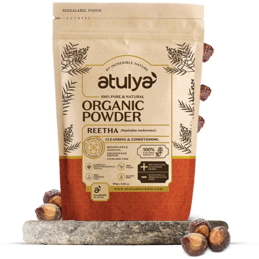 Atulya Reetha Organic Powder (100g)