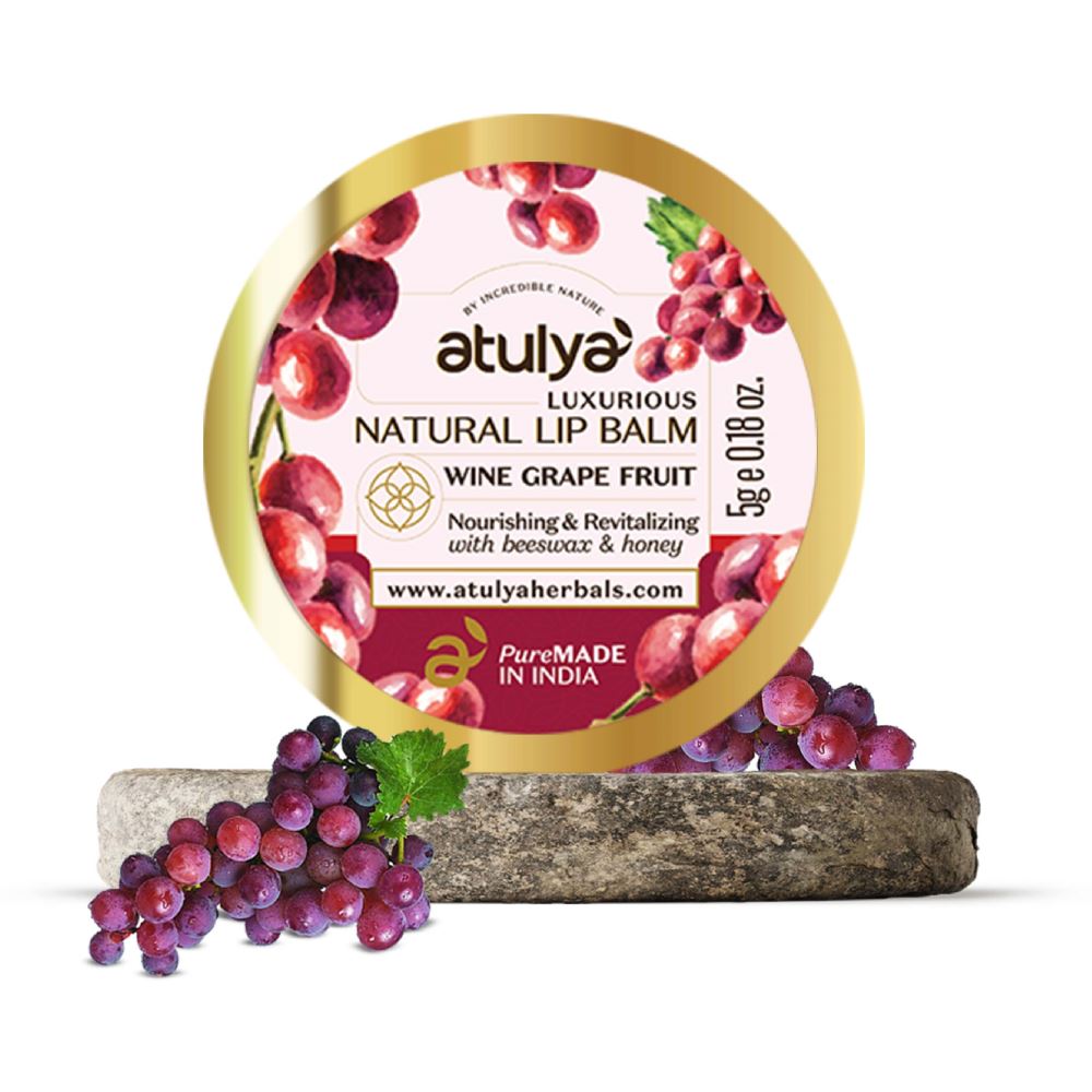 Atulya Wine Grape Fruit Lipbalm (5g)