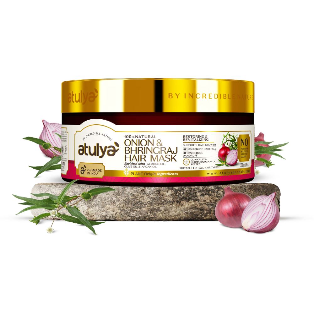 Atulya Onion Bhringraj Hair Mask (200g) Atulya Onion Bhringraj Hair Mask (200g)