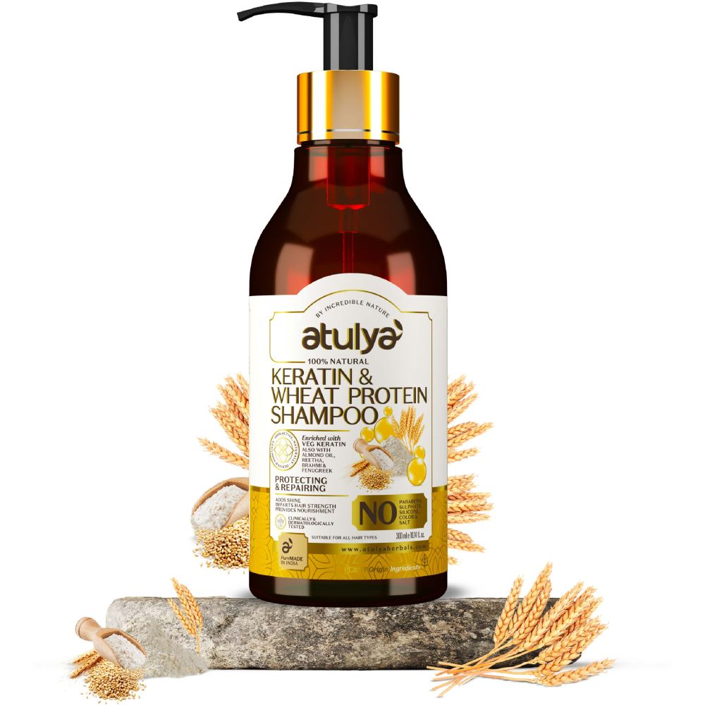 Atulya Keratin & Wheat Protein Shampoo (300ml)