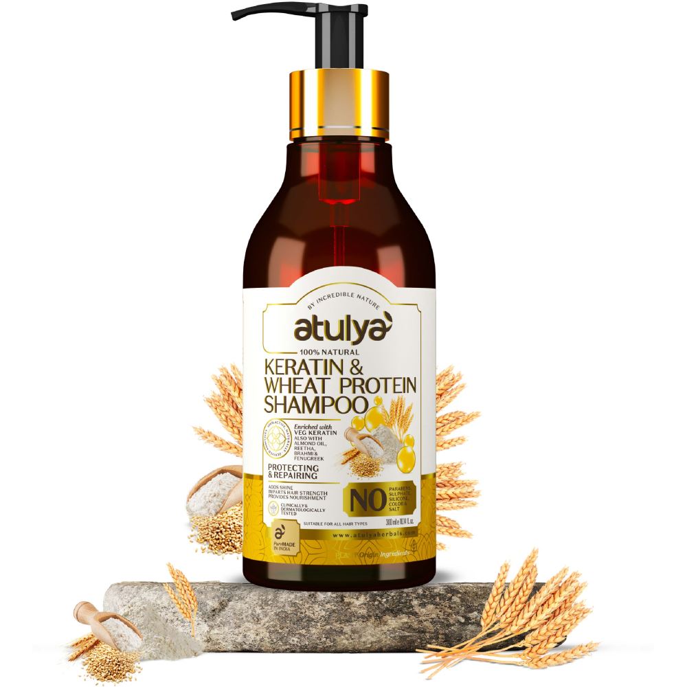 Atulya Keratin & Wheat Protein Shampoo (300ml) Atulya Keratin & Wheat Protein Shampoo (300ml)