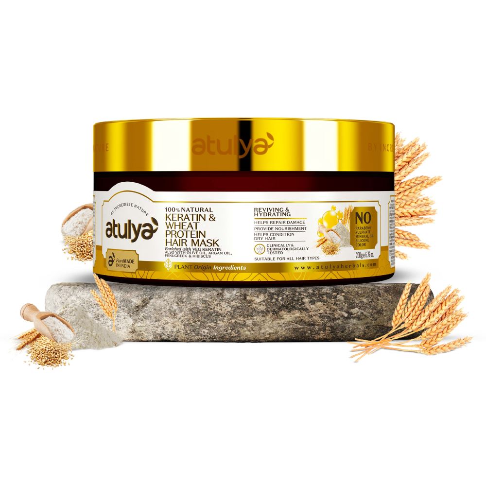 Atulya Keratin & Wheat Protein Hair Mask (200g) Atulya Keratin & Wheat Protein Hair Mask (200g)