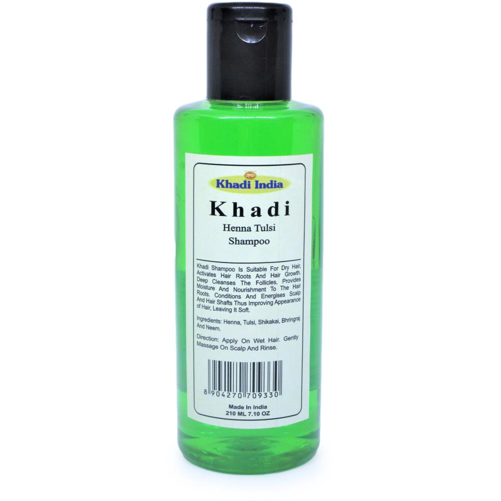 Khadi Herbal Henna Tulsi Shampoo (210ml)