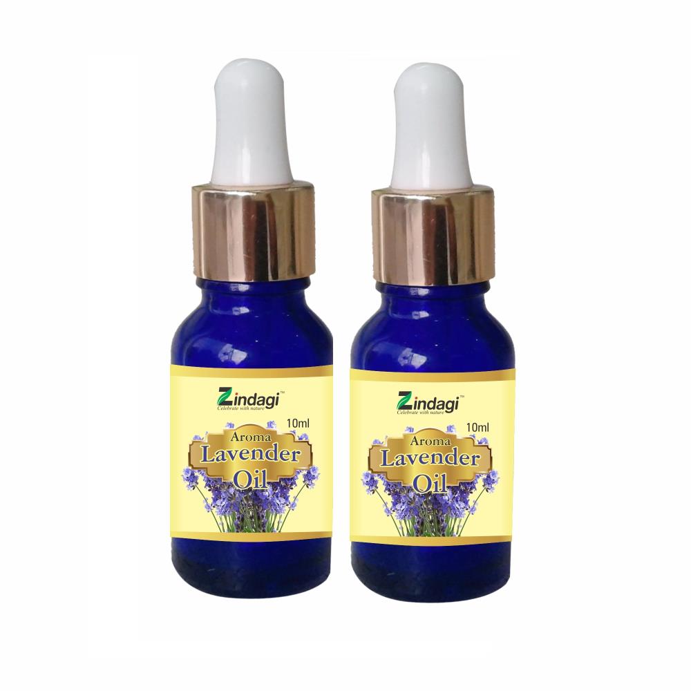 Zindagi Levender Oil - Natual Aroma Oils (10ml, Pack of 2)