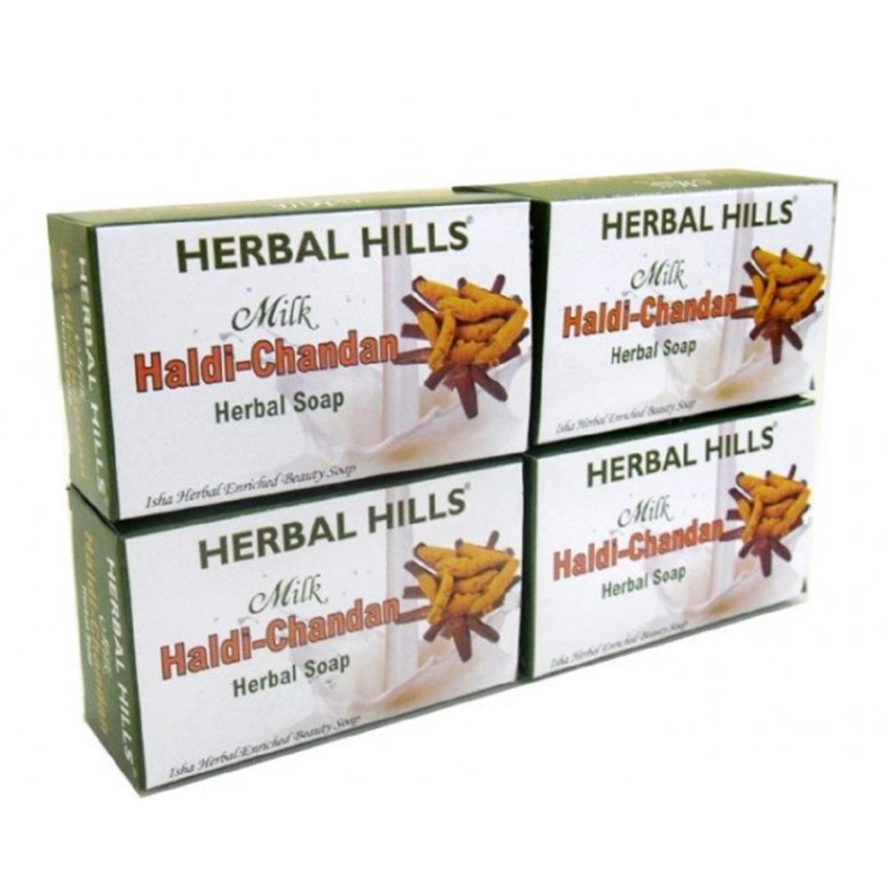 Herbal Hills Milk Chandan Turmeric (100g, Pack of 4)
