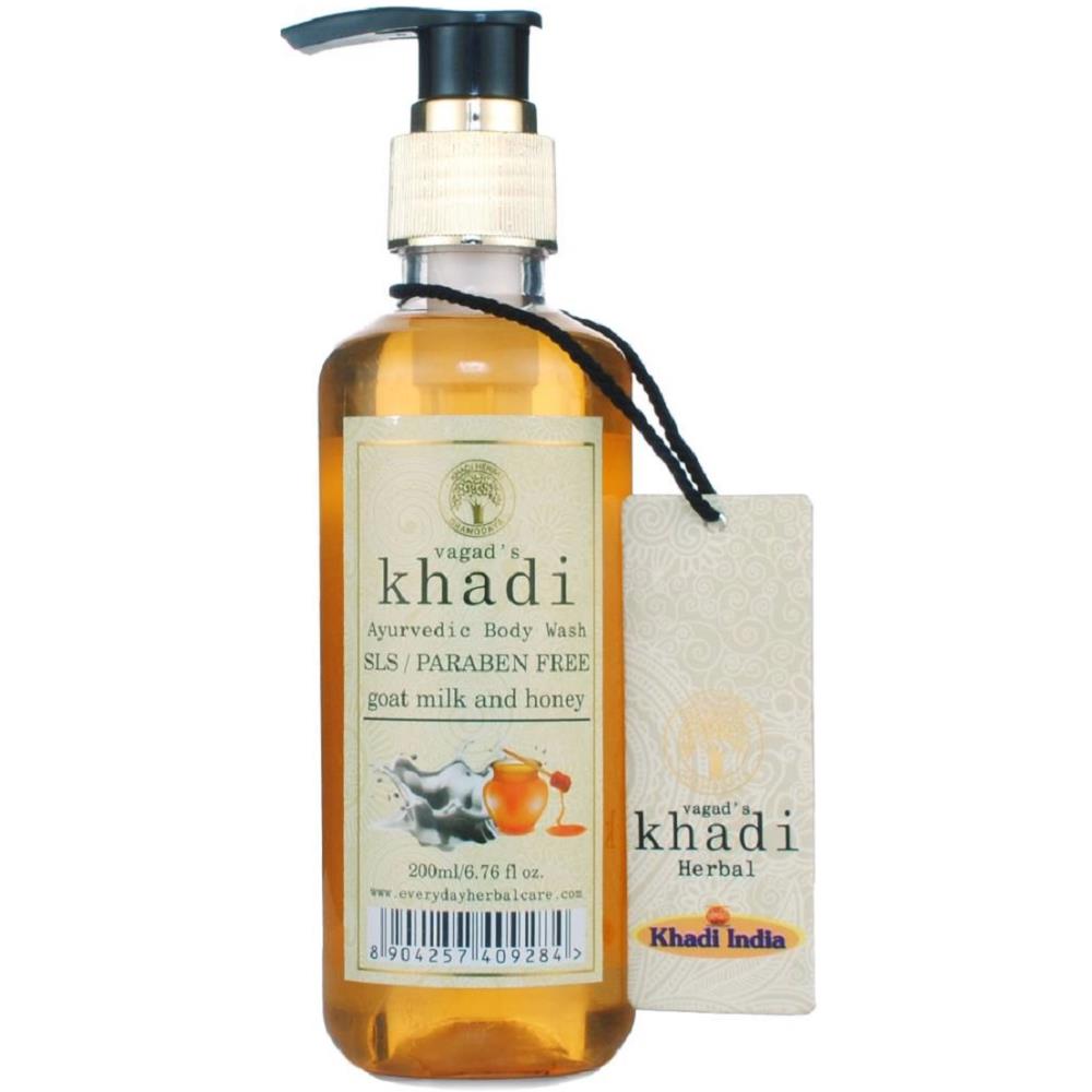 Vagads Khadi S.L.S And Paraben Free Goat Milk With Honey Body Wash (200ml)