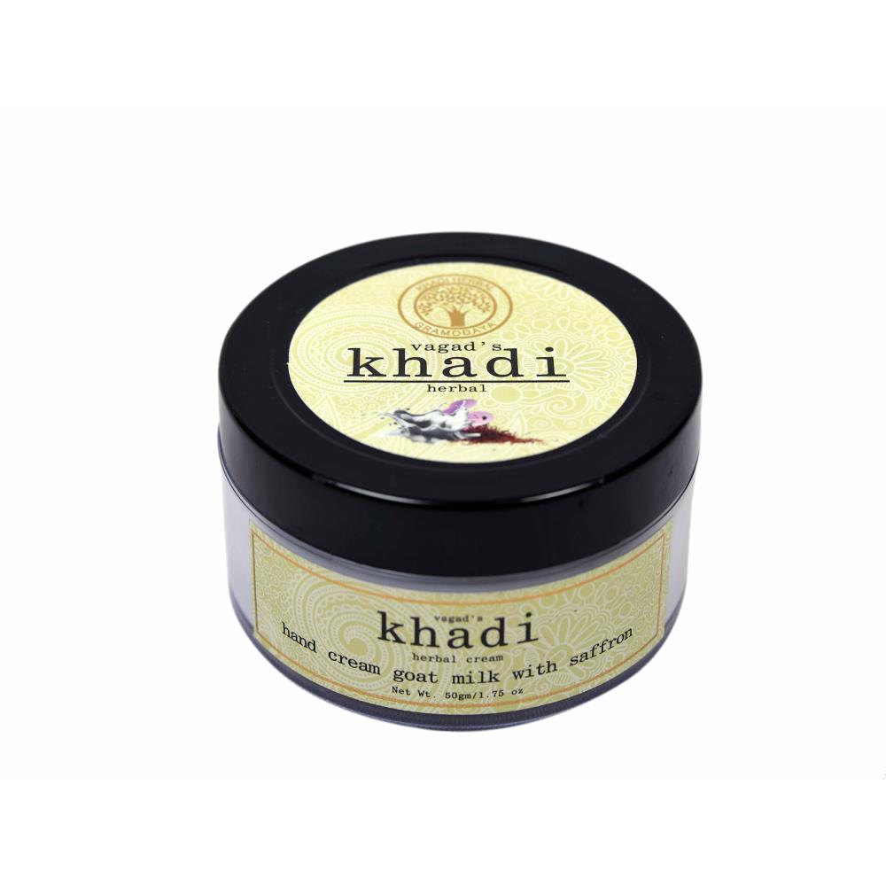 Vagads Khadi Hand Cream Goat Milk With Saffron (50g)