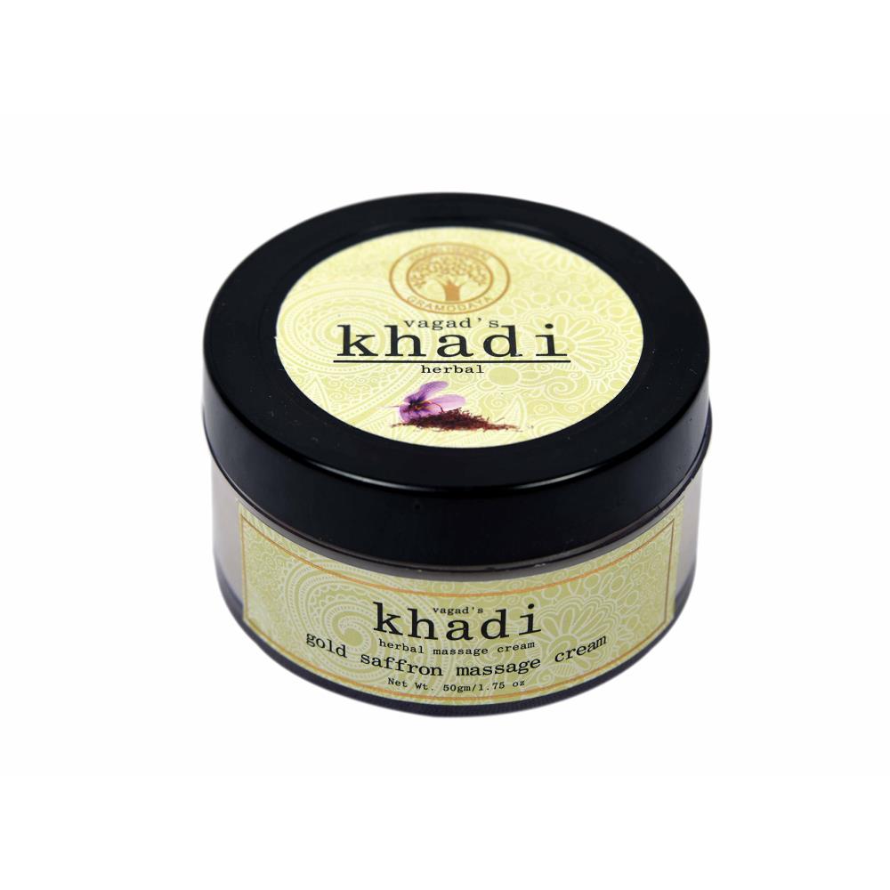 Vagads Khadi Gold Saffron Massage Cream (50g)