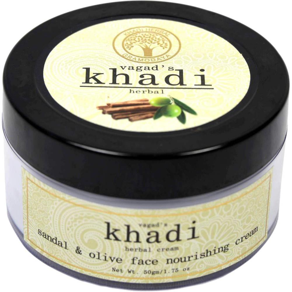 Vagads Khadi Sandal With Olive Fresh Moisturising Cream (50g)