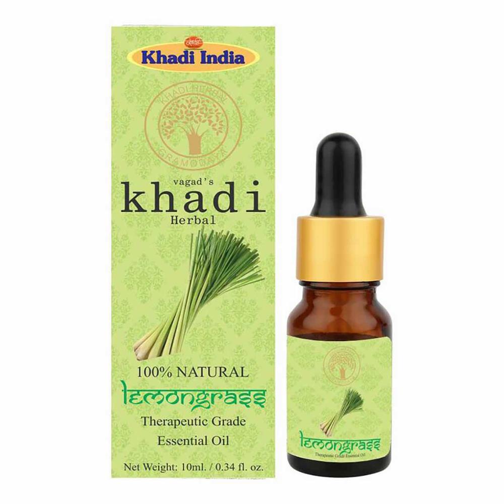 Vagads Khadi Lemongrass Essential Oil (10ml)