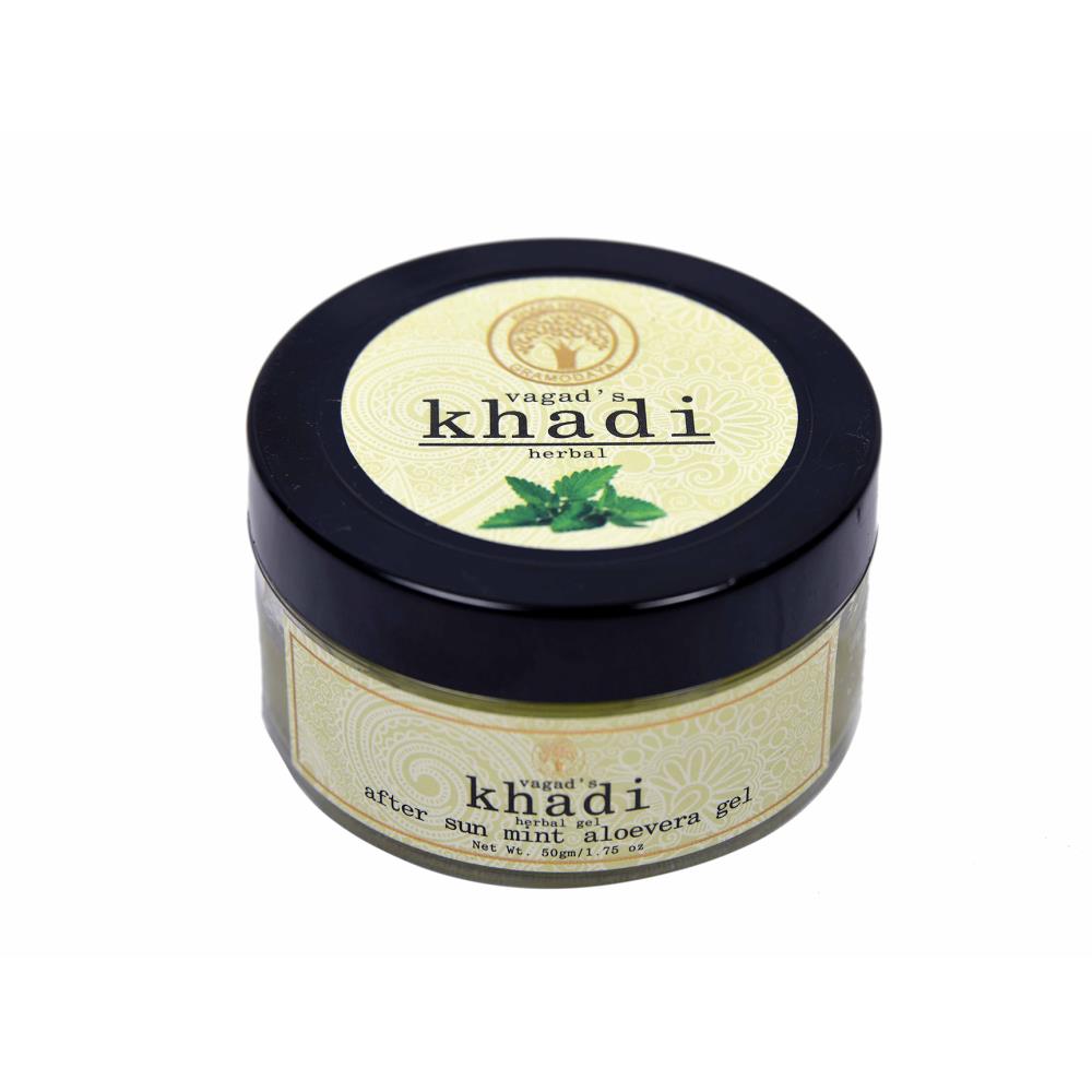 Vagads Khadi After Sun Mint Aloevera Gel (50g) Vagads Khadi After Sun Mint Aloevera Gel (50g)