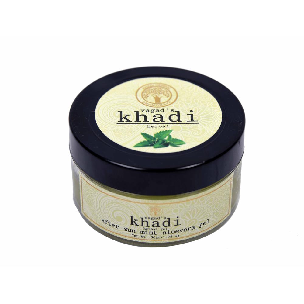 Vagads Khadi After Sun Mint Aloevera Gel (50g)