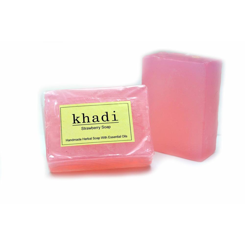 Vagads Khadi Strawberry Soap (125g)