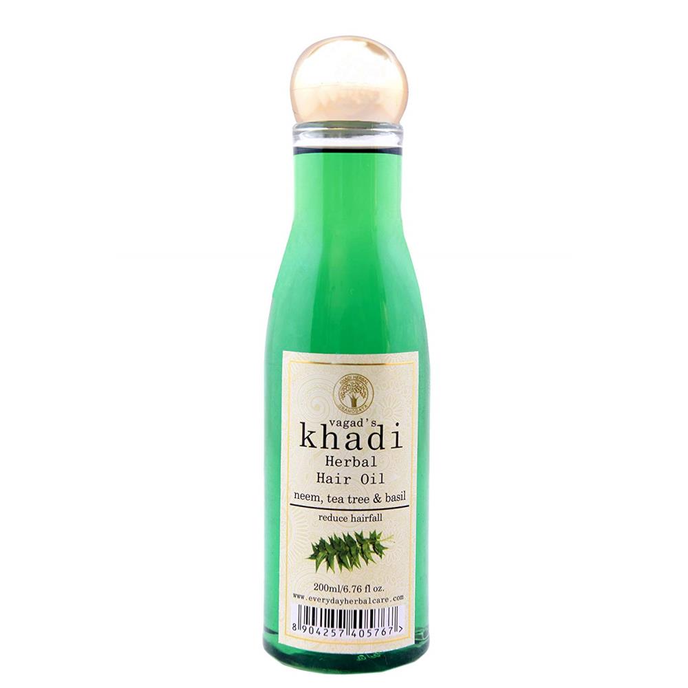 Vagads Khadi Neem Tea Tree & Basil Hair Oil (200ml)