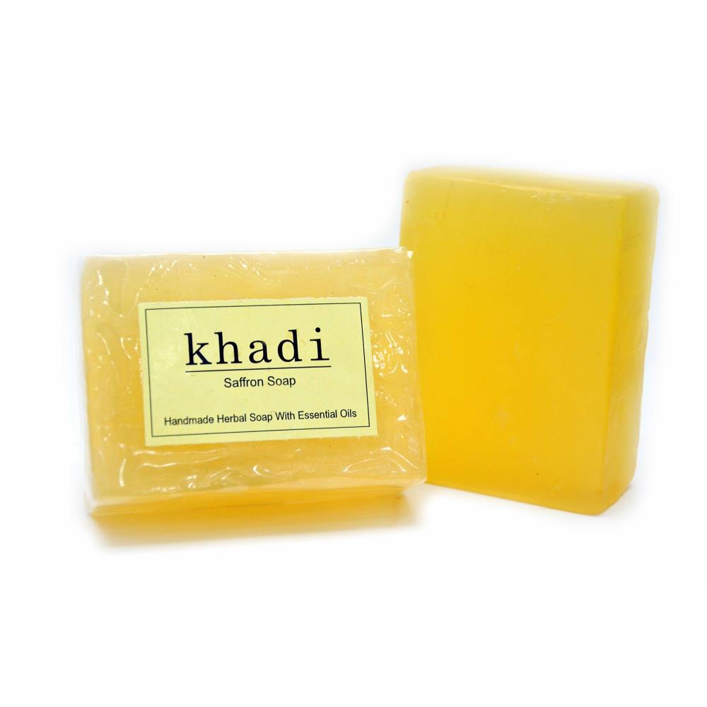 Vagads Khadi Saffron Soap (100g)