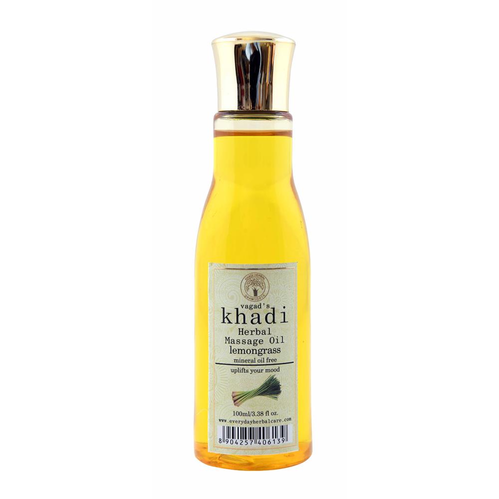 Vagads Khadi Lemongrass Massage Oil (100ml)