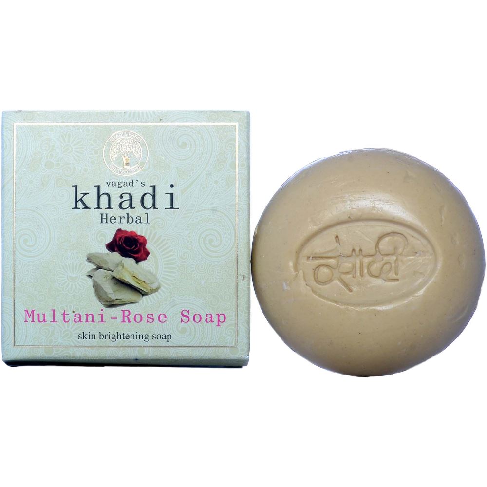 Vagads Khadi Multani Rose Soap Bar (100g)