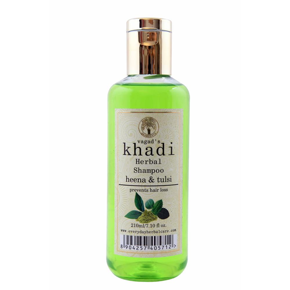 Vagads Khadi Heena & Tulsi Shampoo (210ml)