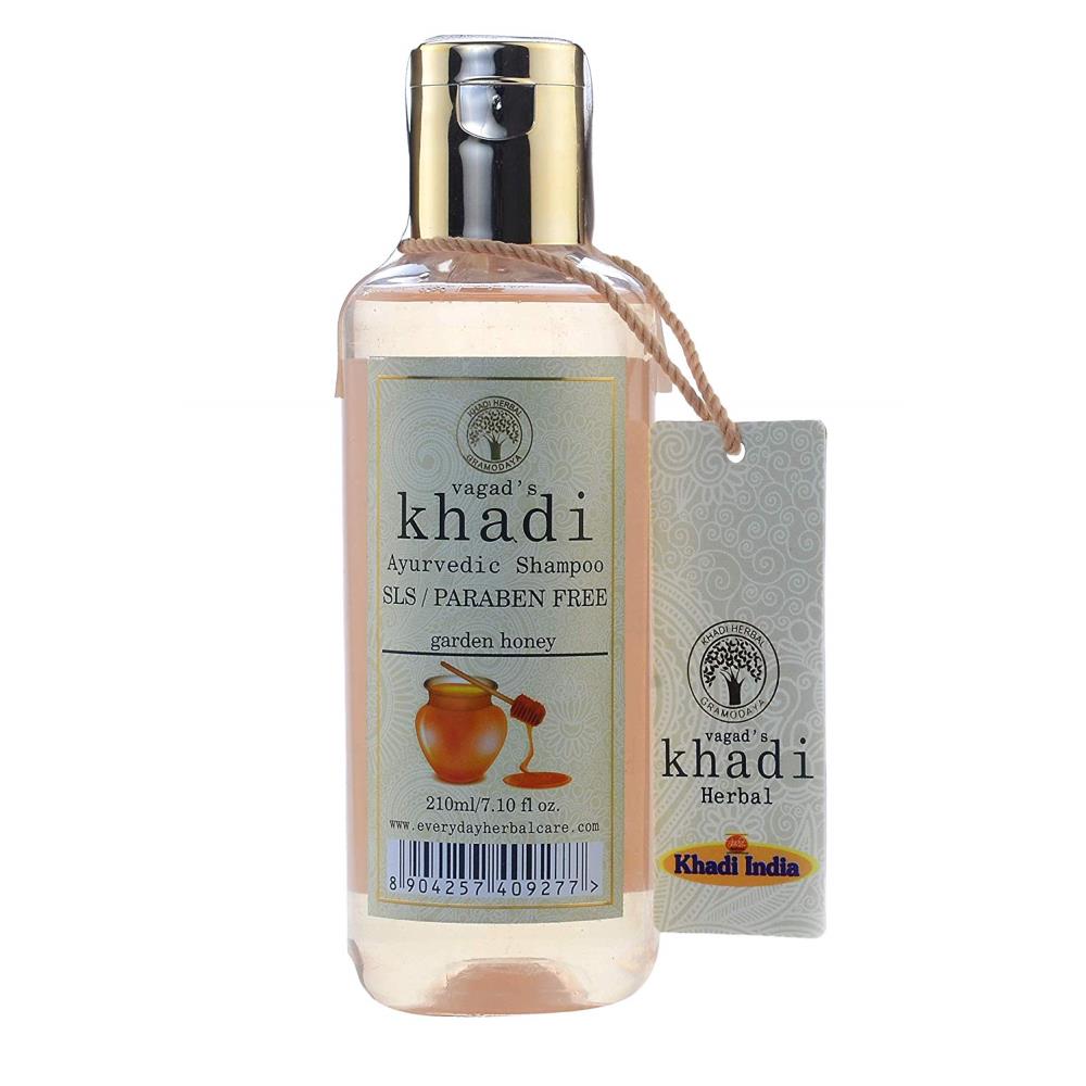 Vagads Khadi S.L.S And Paraben Free Garden Honey Shampoo (210ml)