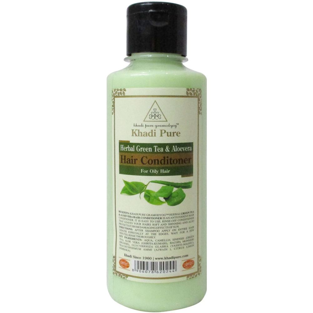 Khadi Pure Green Tea & Aloevera Hair Conditioner (210ml)