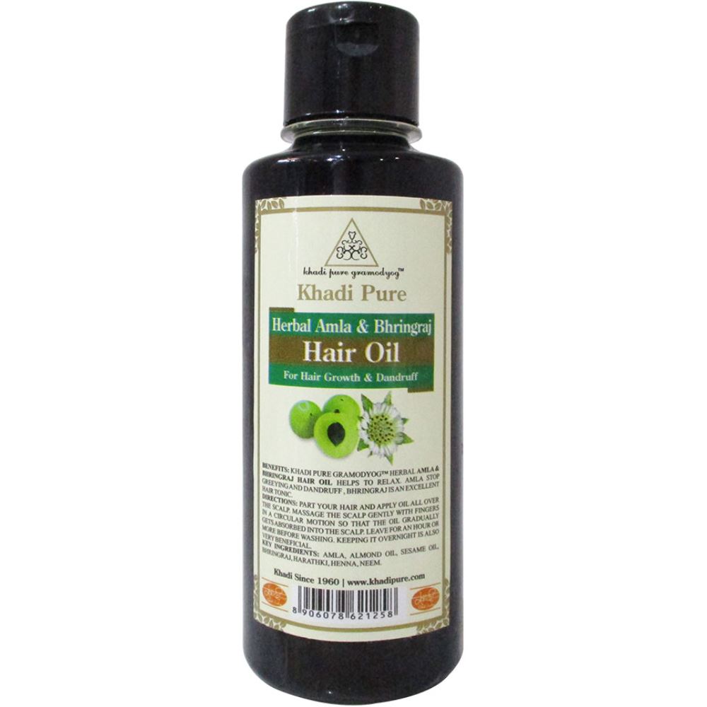 Khadi Pure Amla & Bhringraj Hair Oil (210ml)