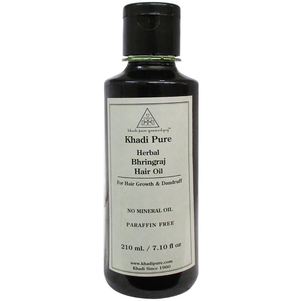 Khadi Pure Bhringraj Hair Oil - Mineral Oil & Paraffin Free (210ml)