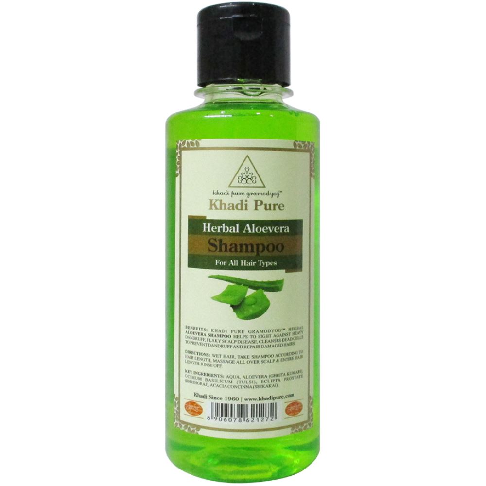 Khadi Pure Aloevera Shampoo (210ml)